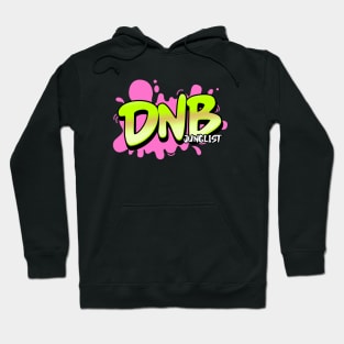 DNB - Junglist Splat (pink/green) Hoodie